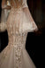 Unique Long Sleeve Off Shoulder Lace Mermaid Wedding Dresses, AB1508