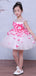 Unique Rose Applique Cap Sleeve Fashion Flower Girl Dresses, FGS033