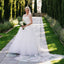 Vintage Ivory Satin Tulle Sweetheart Strapless Ball Gown Wedding Dresses, AB1167