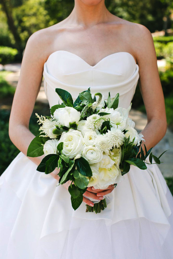 Vintage Ivory Satin Tulle Sweetheart Strapless Ball Gown Wedding Dresses, AB1167