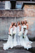 White Sweetheart Strapless Mermaid Simple Cheap Bridesmaid Dresses, AB1224
