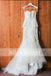 Affordable Ivory Lace Sweetheart Strapless Unique Mermaid Wedding Dresses, AB1138