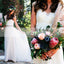 Beaded sleeveless Ivory Tulle Shinning Bling A-line Wedding Dresses, AB1140