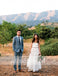 Beaded sleeveless Ivory Tulle Shinning Bling A-line Wedding Dresses, AB1140