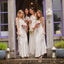 Elegant Grecian Mermaid Halter Wedding Party Long Pom Dresses, Bridesmaid Dress. AB1182