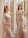 Elegant Strapless Sleeveless Sheath Long Prom Dress, PD3595