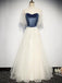 Elegant Formal Short Sleeves Sweetheart Velvet Top A-line Long Prom Dress, PD3287
