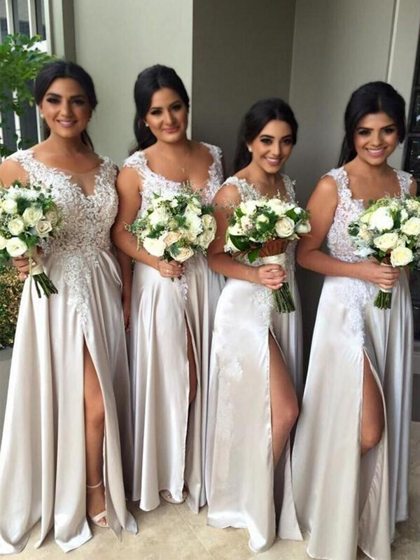 Extra length sales bridesmaid dresses
