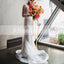 Fashion Lace Appliques Sexy Deep V-neck Long Sleeves Wedding Dresses, AB1142