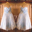 Pale Blue White Lace Sweetheart  Lovely Handmade Flowers A-line Flower Girl Dresses, FGS037