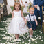 Scoop Neckline Sleeveless Popular  Organza Ball Gown Flower Girl Dresses F or Wedding, FGS039