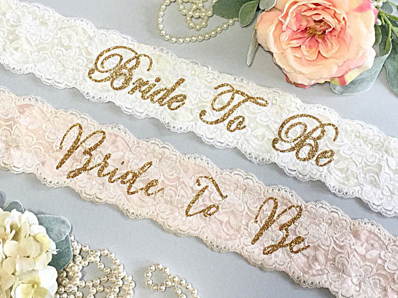 Simple Wedding Sash, Bride To Be Sash,Lace Sash,Different Color Sashes, Custom Printing Sash, SA0015