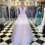 Light Pink Stunning Sequin Beading For Teens Prom Dresses, PD00091