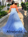 Elegant Sweetheart Sleeveless A-line Long Prom Dress, PD3557