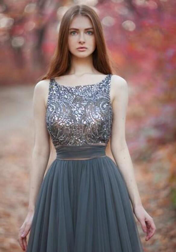Long Popular V-Back Sequined Ball Gown Casual Pretty Evening Party Pro AlineBridal Long Popular V-Back Sequined Ball Gown Casual Pretty Evening Party Pro AlineBridal