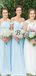 Multi Style Chiffon Long A-line Bridesmaid Dresses, BD3016