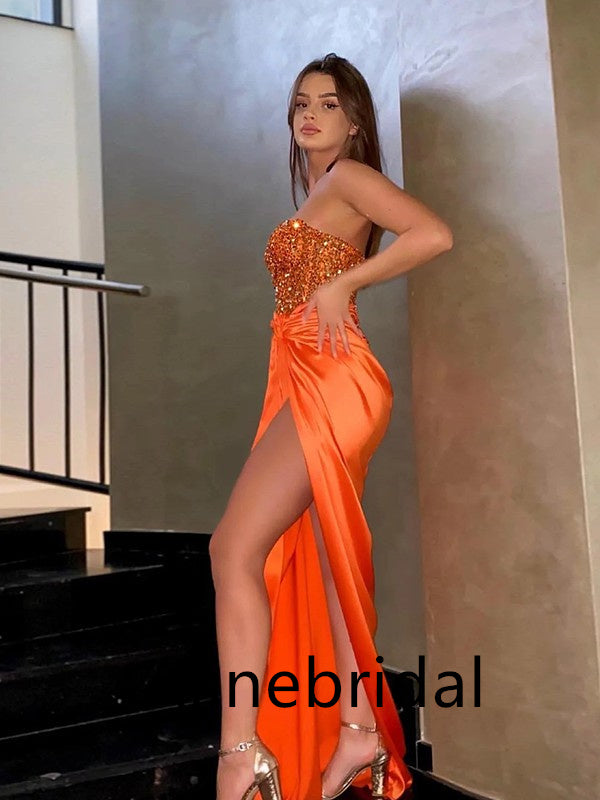 Sexy Sweetheart Side slit Mermaid Long Prom Dress, PD3545