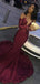Fashion Off The Shoulder Long Sleeves Sequin Mermaid Long Evening Prom Dresses, PD0011