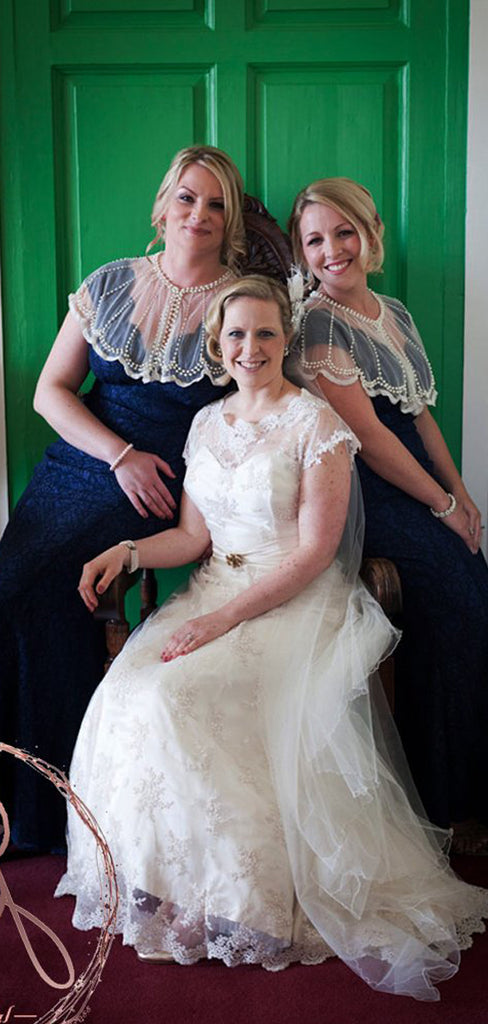 Vintage Lace  Cap Sleeve Jewel Neck Sweetheart Elegant A-line Stunning Wedding Dresses, AB1118