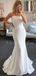 Simple Strapless Mermaid Long Wedding Dress, WD3026