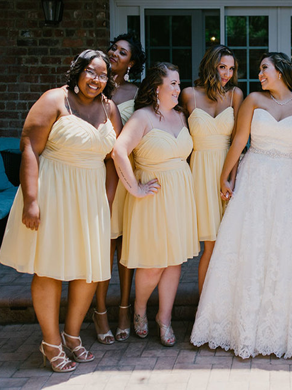 Light yellow 2025 bridesmaid dresses