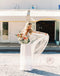 Vintage See-through Lace Long Sleeves Simple Chiffon  Wedding Dresses, AB1146