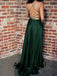 Elegant Halter Sleeveless A-line Long Prom Dress, PD3559